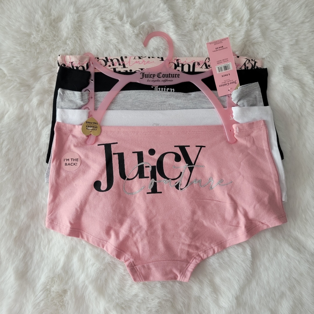 🩷JUICY COUTURE BRAND NEW 5-PACK BOYSHORTS SIZE XL